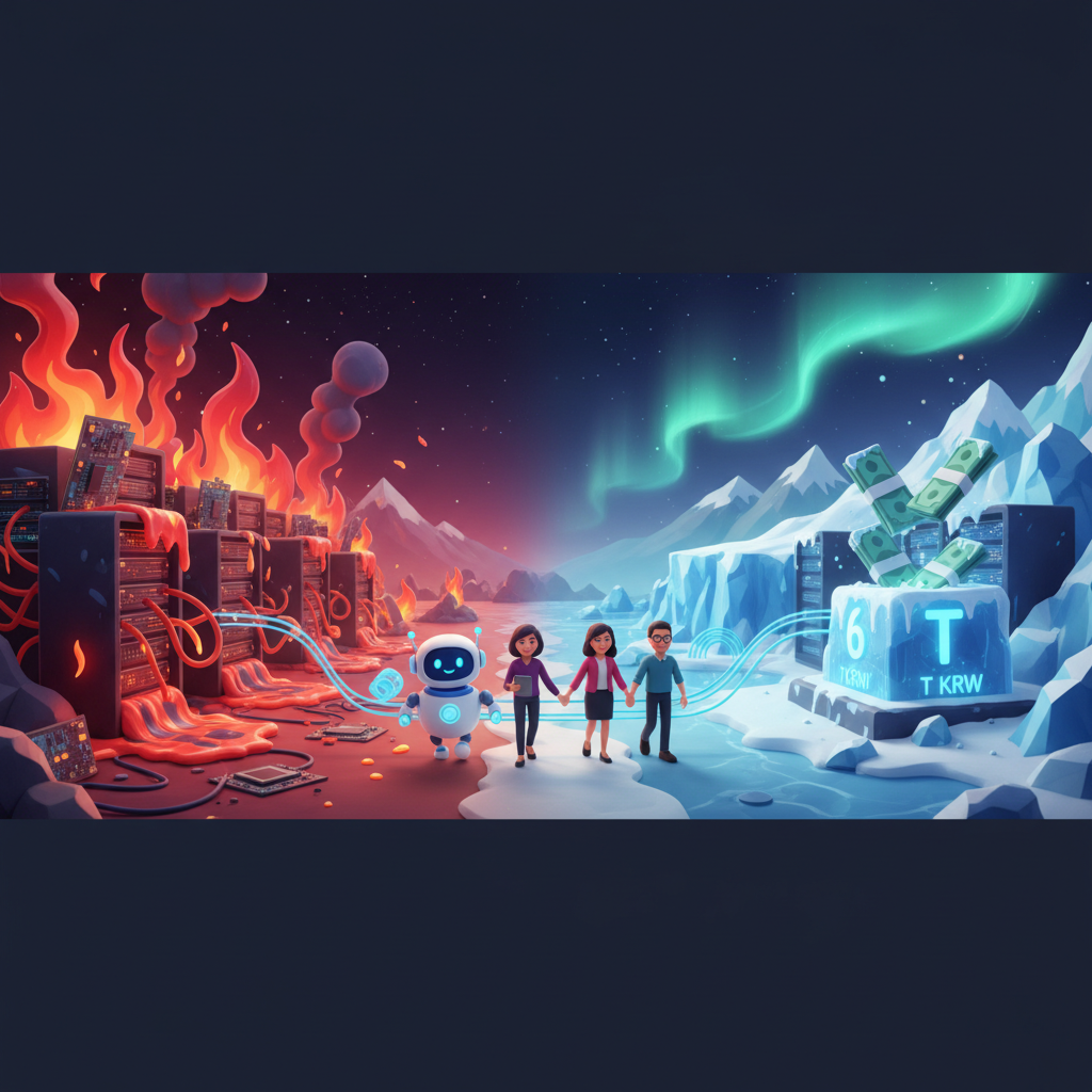 AI 때문에 6조 원이 북극으로? 🥶 빅테크가 '추위'를 사는 진짜 이유